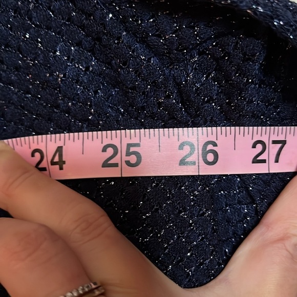 Lane Bryant Cardigan 18/20 Plus Open Front Lightweight Cardi Blue Sweater NWT - Picture 12 of 13